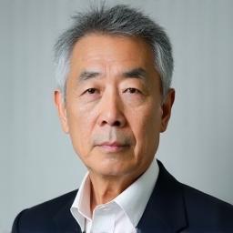 Professional headshot of Takeshi Yamamoto, a serious-looking man with short grey hair.
